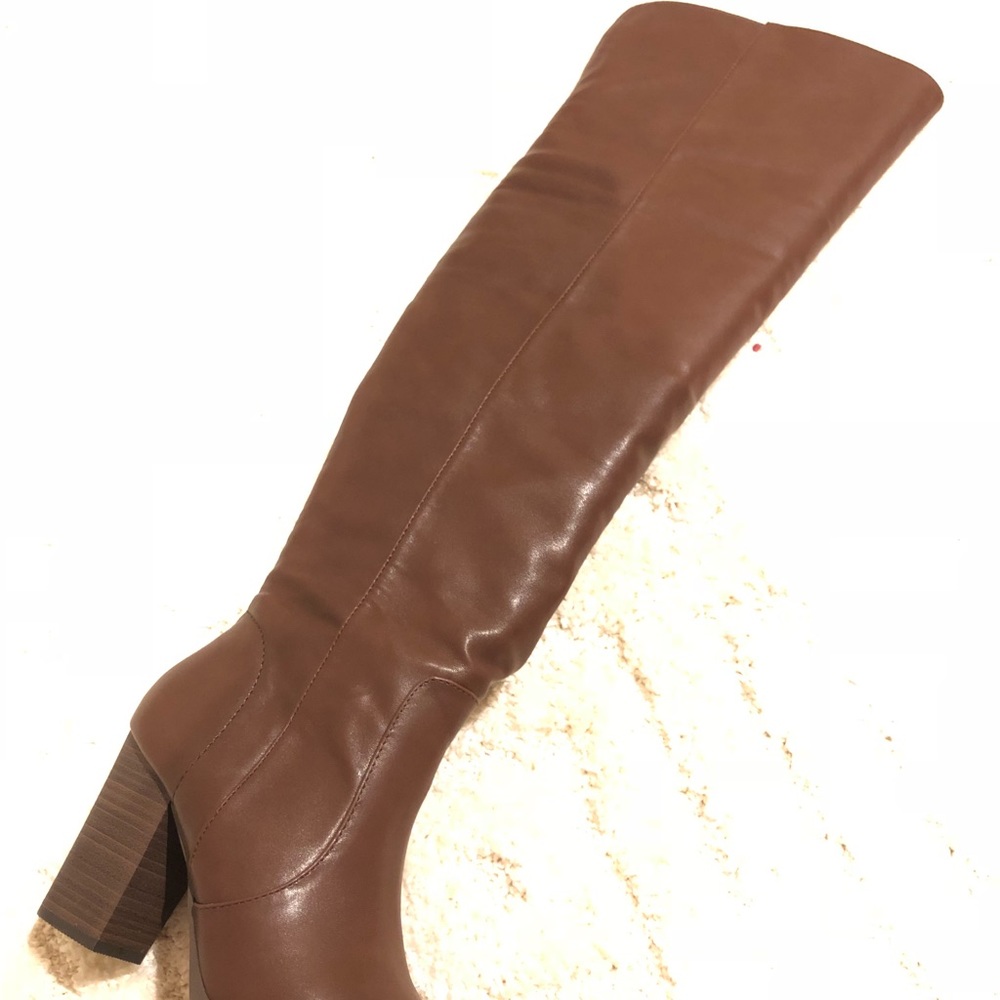 Brown Knee over heel boots (Express)